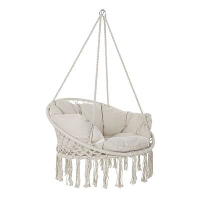 COTTON HANGING CHAIR 100X80X145 100KG, WITH CUSHION MB192559