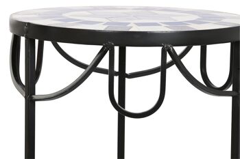TABLE D'APPOINT SET 3 FORGE 30X30X69 MOSAIQUE MB200736 4