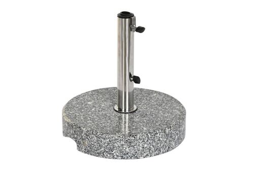 BASE PARASOL GRANITO INOX 38X38X41 24KG, GRIS MB200812