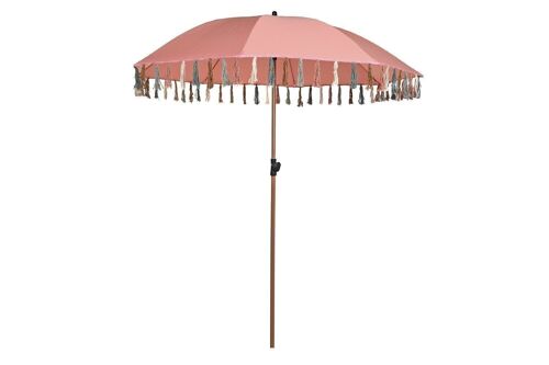 PARASOL POLIESTER ACERO 180X180X190 FLECOS CORAL MB200818