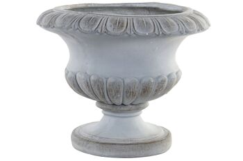 JARDINIÈRE EN FIBRE DE VERRE 49.5X49.5X39.5 GRIS MC200766 5