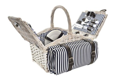 CESTA PICNIC SET 25 MIMBRE 40X40X42 4 SERVICIOS PC190898