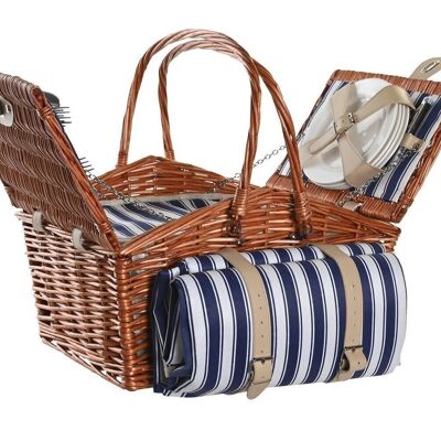 SET CESTINO PICNIC 19 VIMINI 42X30X20 MARRONE PC200719