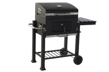 BARBECUE ACIER 140X60X108 NOIR THERMOMETRE RC166569 1