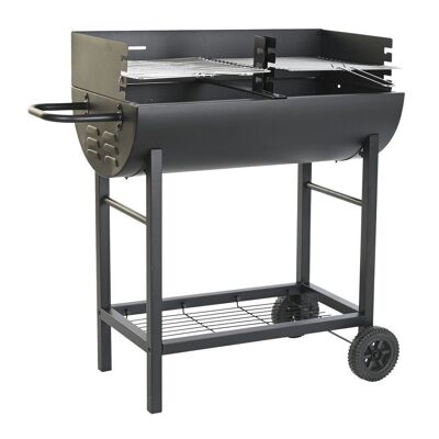 BARBACOA ACERO 91X45X89 NEGRO RC200726