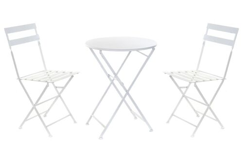 MESA SET 3 METAL 60X60X70 PLEGABLE BLANCO MB166632