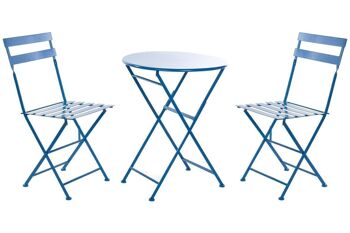 TABLE SET 3 METAL 60X60X70 PLIABLE BLEU MB166634 1