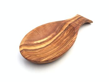 Repose-cuillère de cuisine repose-cuillère fait à la main en bois d'olivier 1