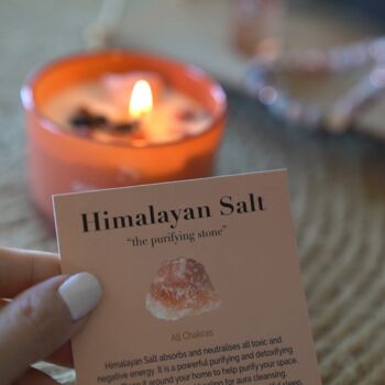 Bougies parfumées en cristal de pierres de sel de l'Himalaya - Moments apaisants 4