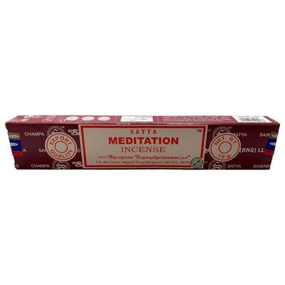 Satya Incense Sticks, 15g, 12 Sticks, Meditation