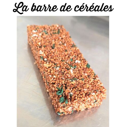 Barre de céréales à  la spiruline