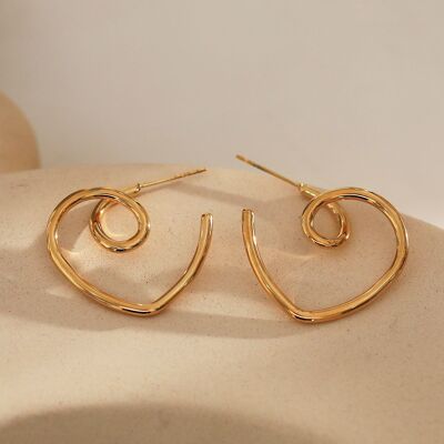 Original knot hoop earrings