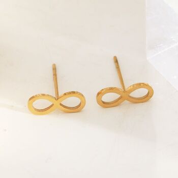 Boucles d'oreilles infini 1