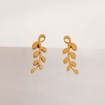 Boucles d'oreille minis feuilles 1