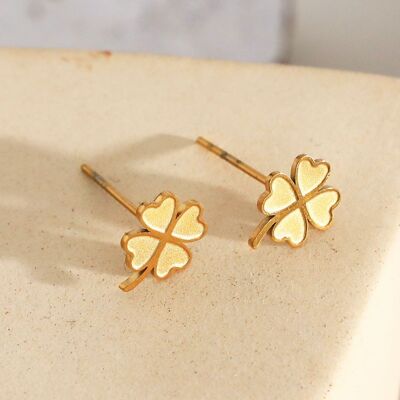 4 leaf clover earrings
