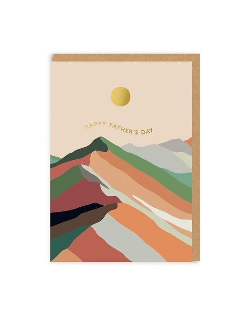 Mountains Happy Father's Day Greeting Card