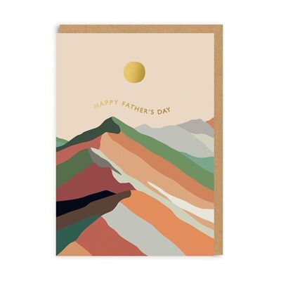 Berge glückliche Vatertagsgrußkarte