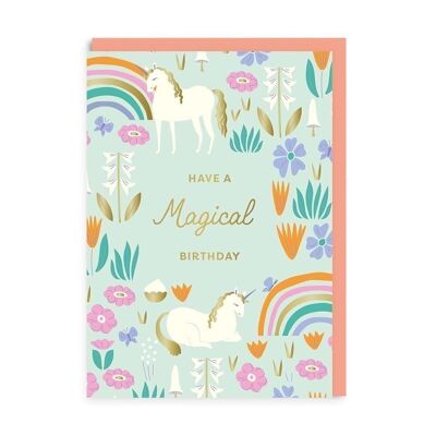 Unicorn Birthday Card