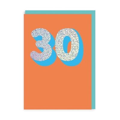 Carte de vœux d'anniversaire de 30 ans
