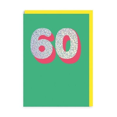 Carte de vœux d'anniversaire de 60 ans