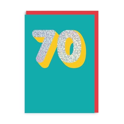 Grußkarte zum 70. Geburtstag