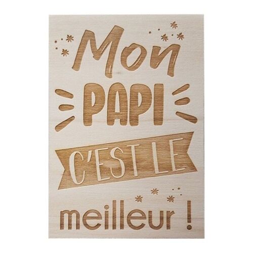 Carte "Mon papi c'est le meilleur !"