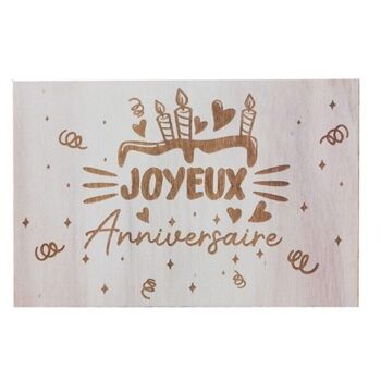 Carte "Joyeux anniversaire gâteau"