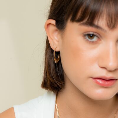 eyelash earrings