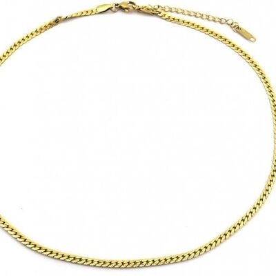 D-A3.3 N064-001G S. Steel Necklace 3mm Chain 40-45cm