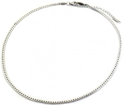 D-A17.1 N064-001S S. Steel Necklace 3mm Chain 40-45cm