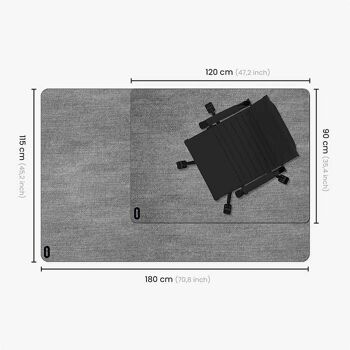 Bureaustoel Vloerbeschermer Stonewash 14