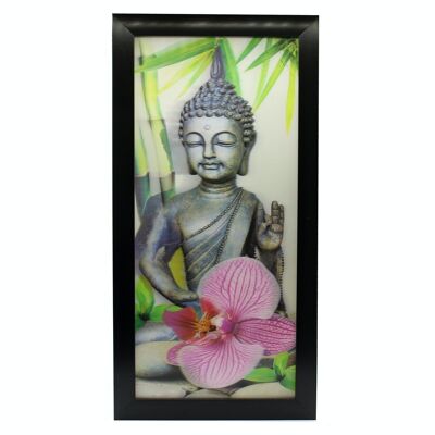 3DICON-61 - Iconic 3D 23x50cm - Orchid Buddah - Vendu en 1x unité/s par extérieur