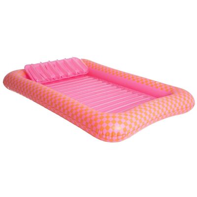 Lit Flottant - Gonflable Géant pour Plage et Piscine Design Rétro