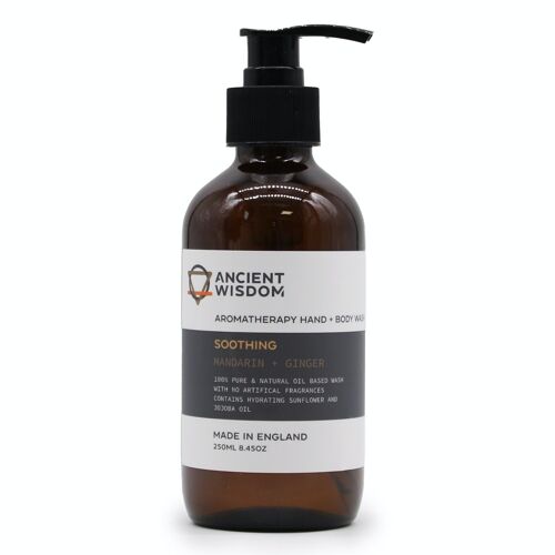 AHBW-04 - Mandarin & Ginger Hand & Body Wash 250ml - Sold in 4x unit/s per outer