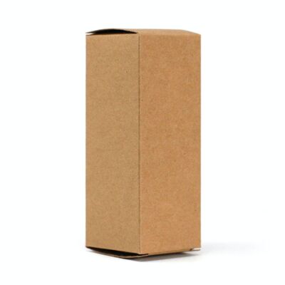 APBox-07 – Box für bernsteinfarbene 50-ml-Flasche – Braun – Verkauft in 50 Einheiten pro Außenverpackung