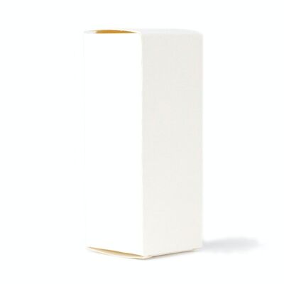 APBox-08 – Box für bernsteinfarbene 50-ml-Flasche – Weiß – Verkauft in 50 Einheiten pro Außenverpackung