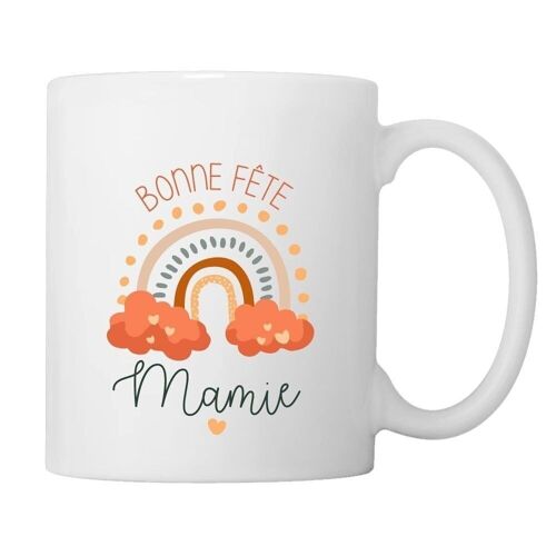 Mug arc-en-ciel "Bonne fête…"