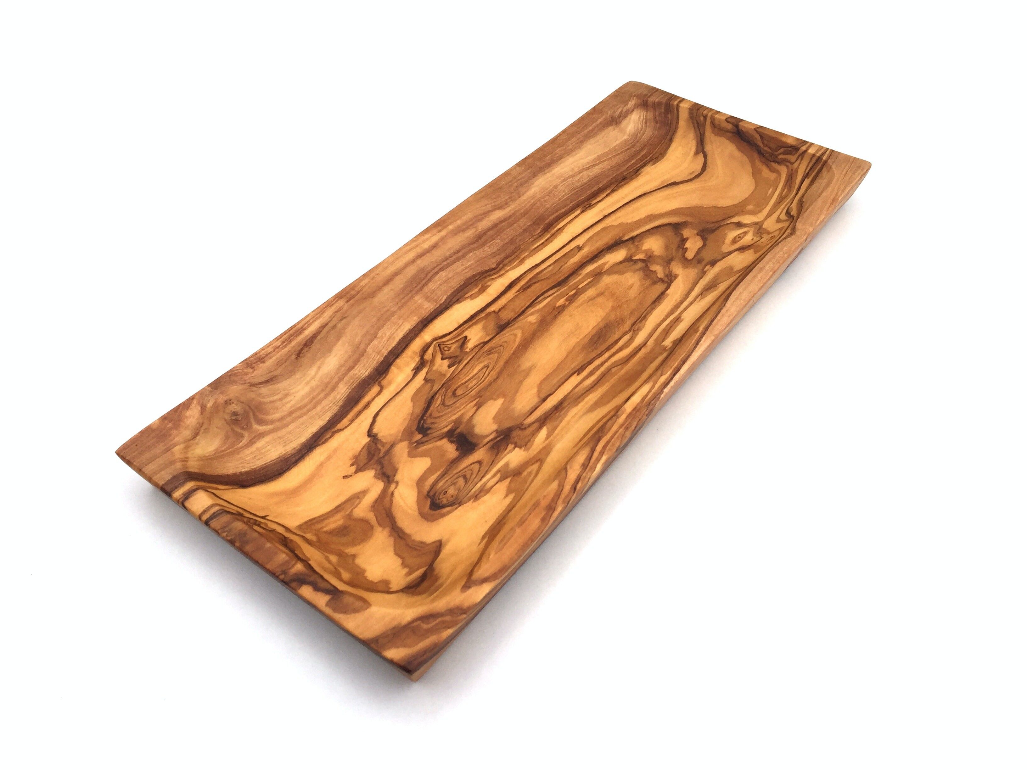 Plate storage tray rectangular 35 x 15 cm made of olive wood