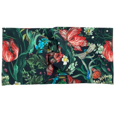 Fascia per capelli Tulipani Fiori Jersey