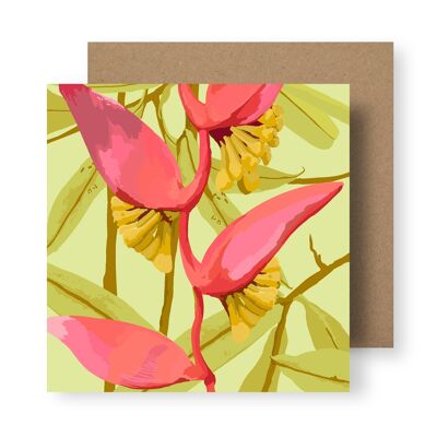 Serie Heliconia No.2 Tarjetas de felicitación