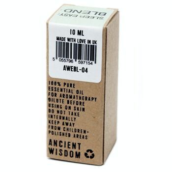 AWEBL-04C - Mélange d'huiles essentielles Sleep Easy - En boîte - 10 ml - Vendu en 10x unité/s par enveloppe 3