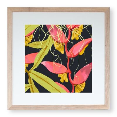 Lámina ‘Heliconia Serie No.1’ 20 x 20 cm