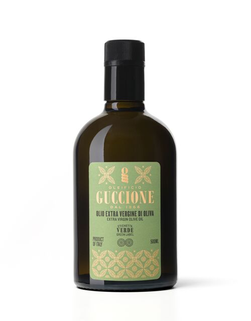 Etichetta Verde 500ml - Olio Extra vergine d'oliva Premium