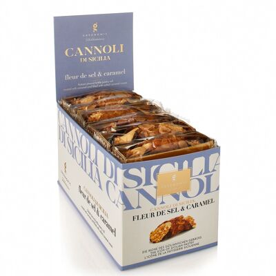 18 PIÈCES CANNOLI DI SICILIA DÉLICIEUX FLEUR DE SEL & CARAMEL