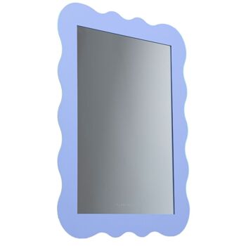 Miroir Ondulé Décoratif Pour Mur Bleu 2