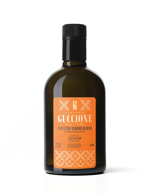 Etichetta Arancione 500ml - Olio Extra vergine d'oliva Premium