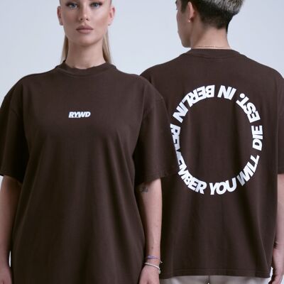 T-shirt RYWD Circle marron