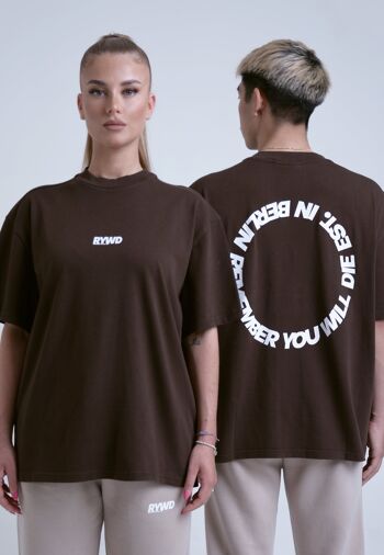 T-shirt RYWD Circle marron 1