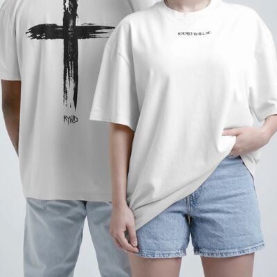 T-shirt RYWD Cross bianca