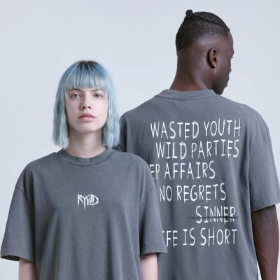 RYWD Wasted T-shirt gris délavé